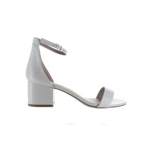 Steve Madden Womens Ireneew White Ankle Strap Heels Size 8 Wide (C,D, W)